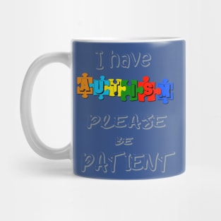 Autism Please Be Patient Puzzle Mug